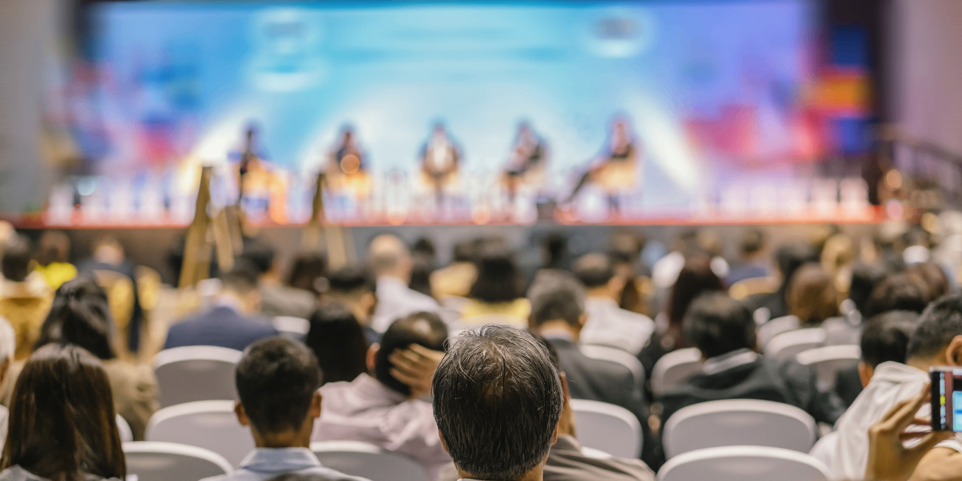 Audience view of a Succession Conference panel session